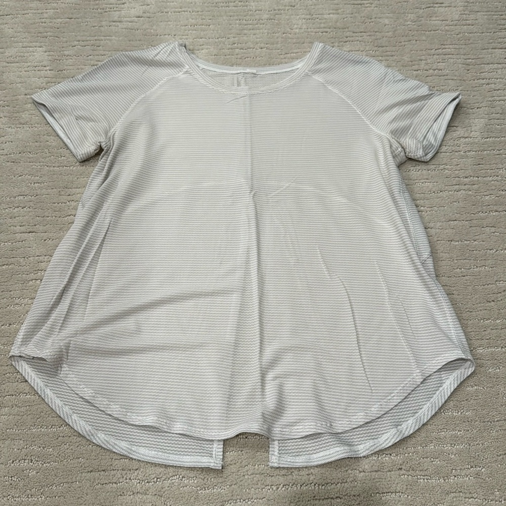Lululemon Long Distance Tie Back Short Sleeve